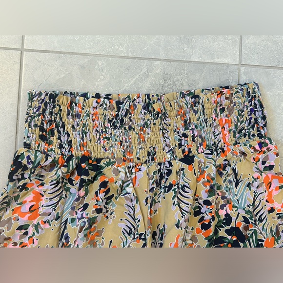 NWOT Multicolor Abstract Print Shirred
High Waist Wide Leg Pants - Picture 5 of 7